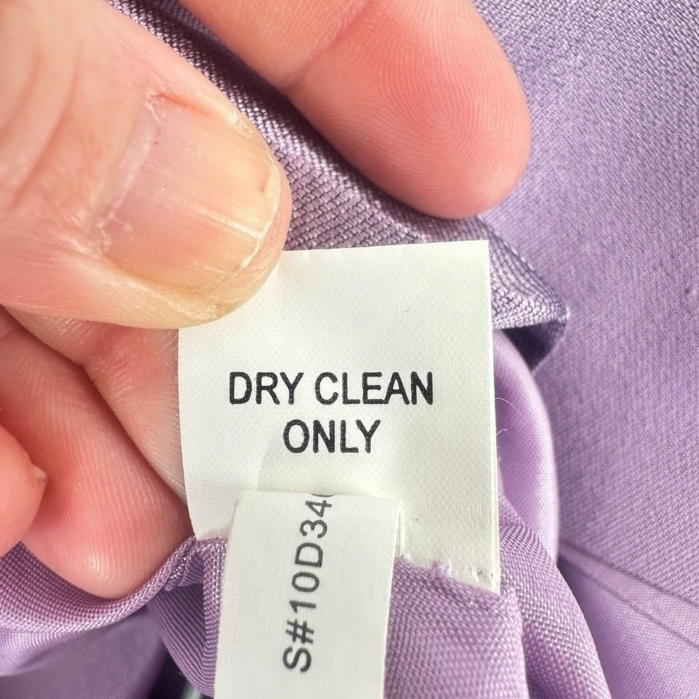 Kay Unger New York Wool Silk Bow Sheath Dress Purple Size 12 - Picture 11 of 11